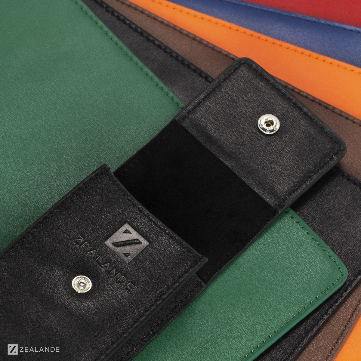 Black Leather Watch Pouch