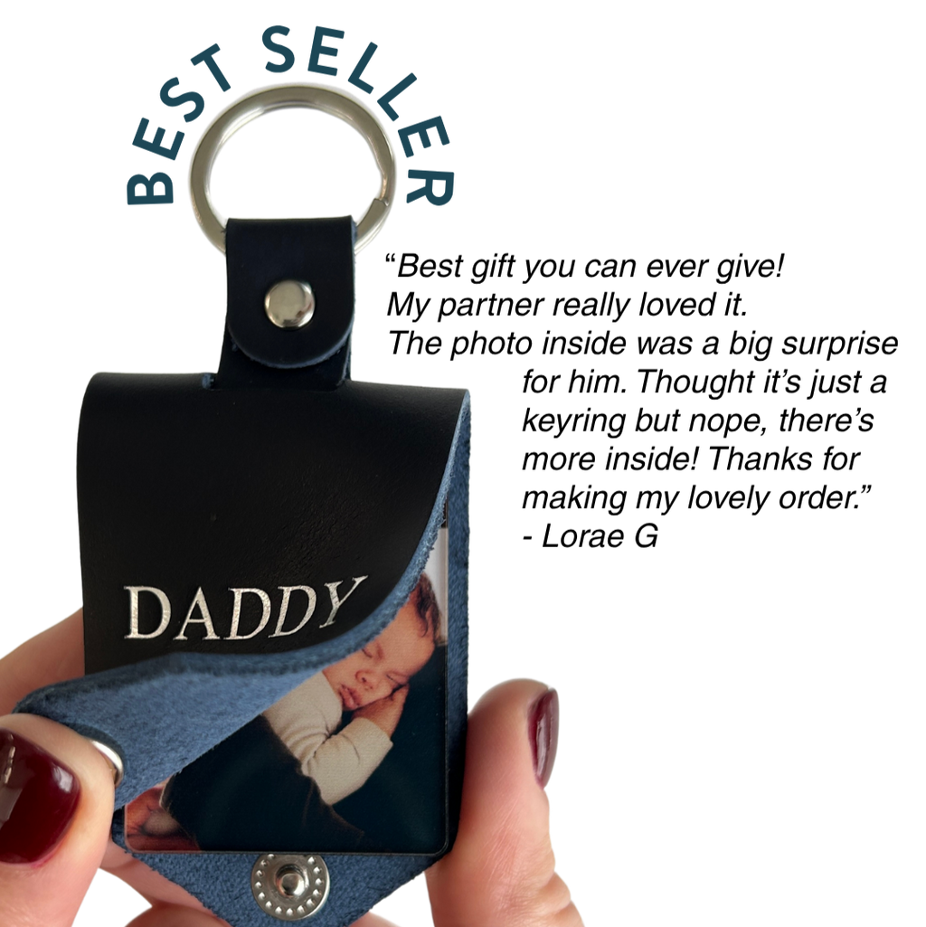 Monogram Photo Keytag