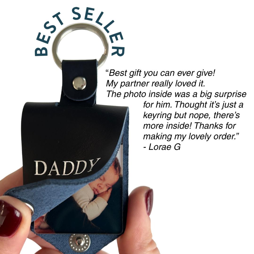 Monogram Photo Keytag