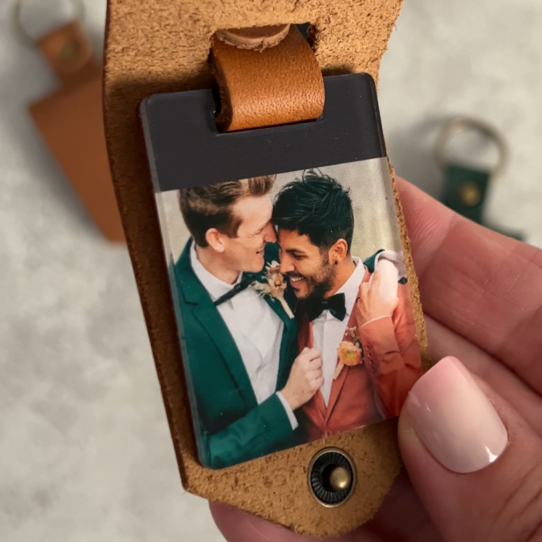 Monogram Photo Keytag