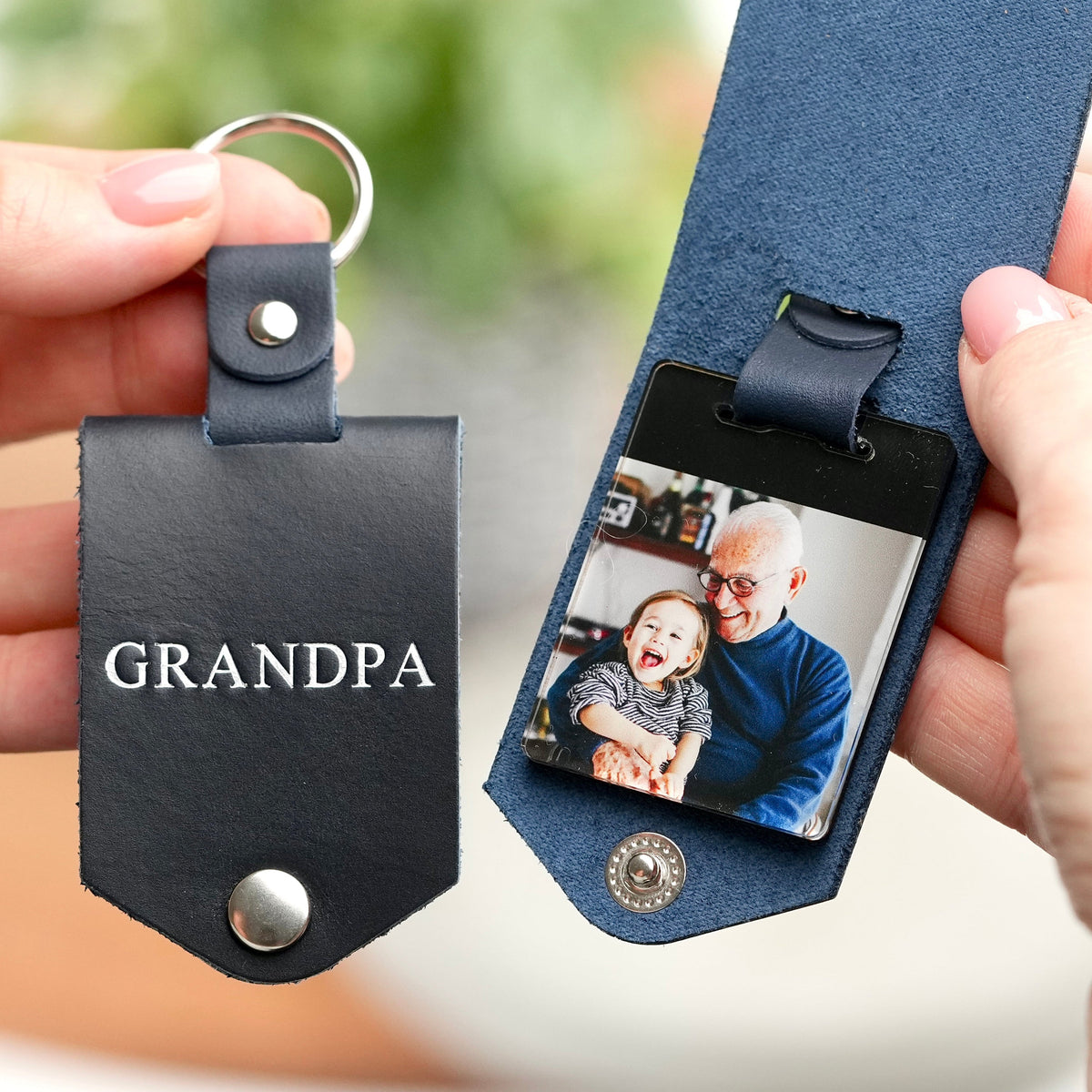 Monogram Photo Keytag