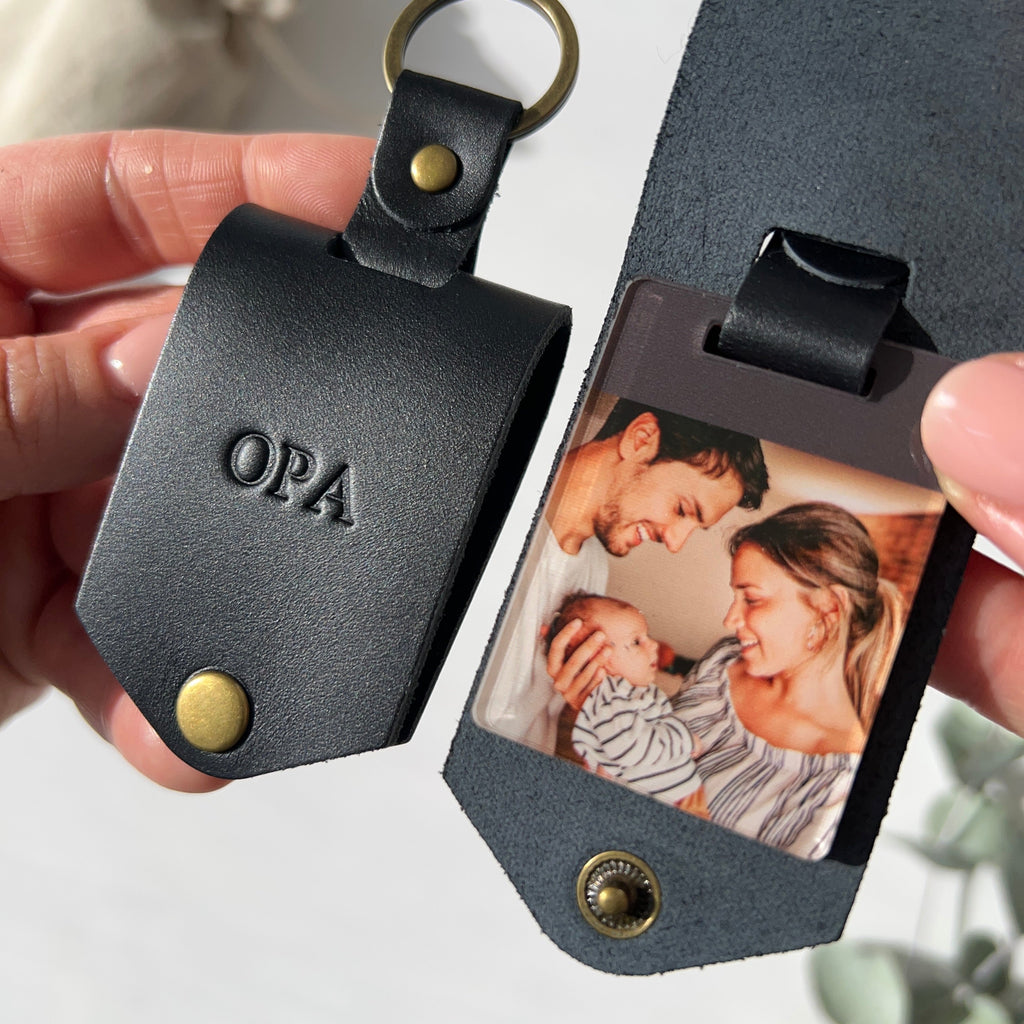 Monogram Photo Keytag