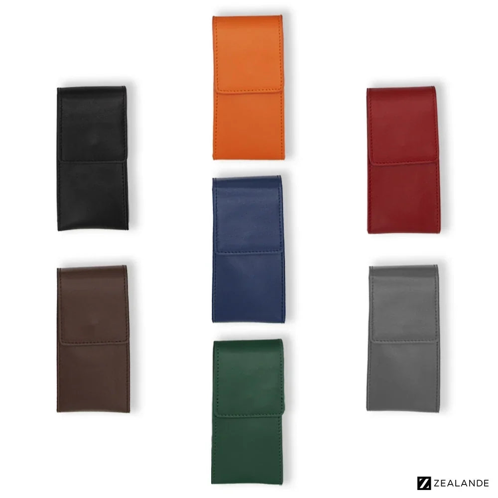 Black Leather Watch Pouch