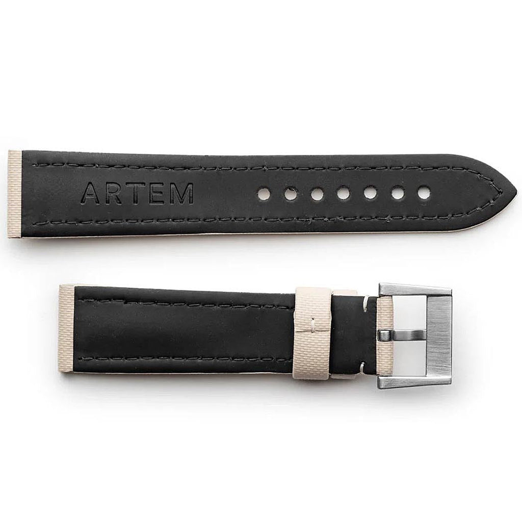 Artem Classic Sailcloth Watch Strap - Sand