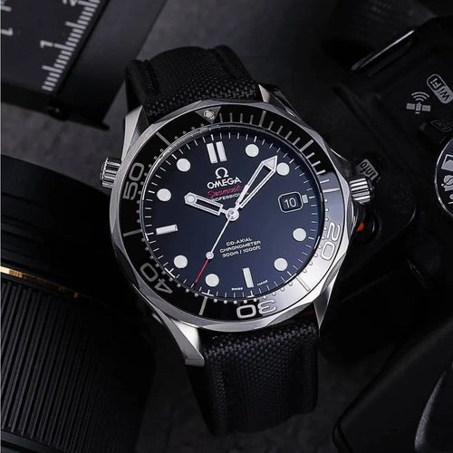 Artem Classic Sailcloth Watch Strap - Black