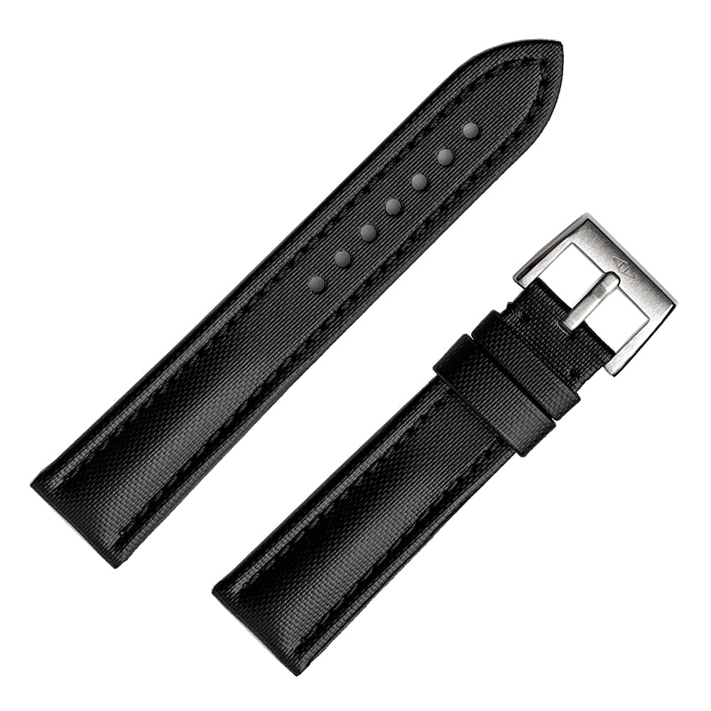Artem Classic Sailcloth Watch Strap - Black