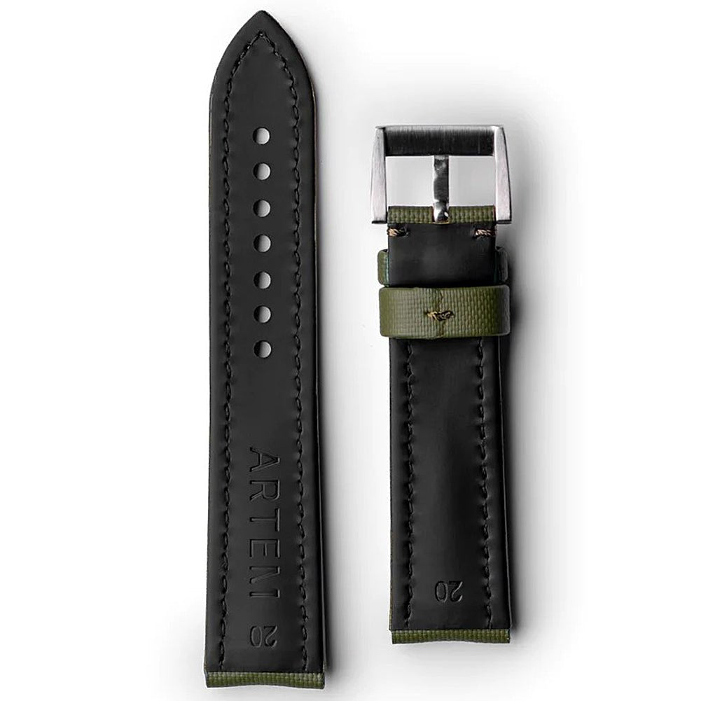 Artem Classic Sailcloth Watch Strap - Green