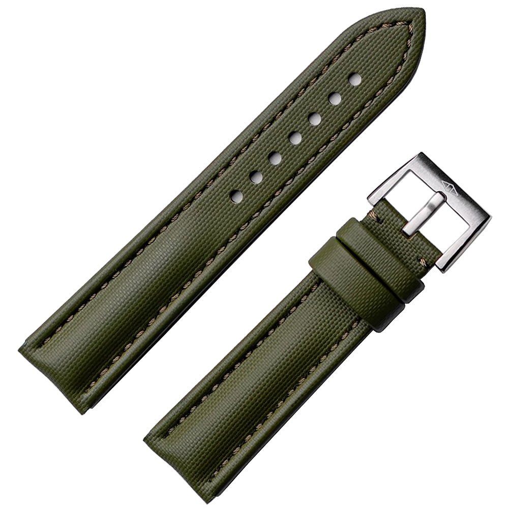 Artem Classic Sailcloth Watch Strap - Green