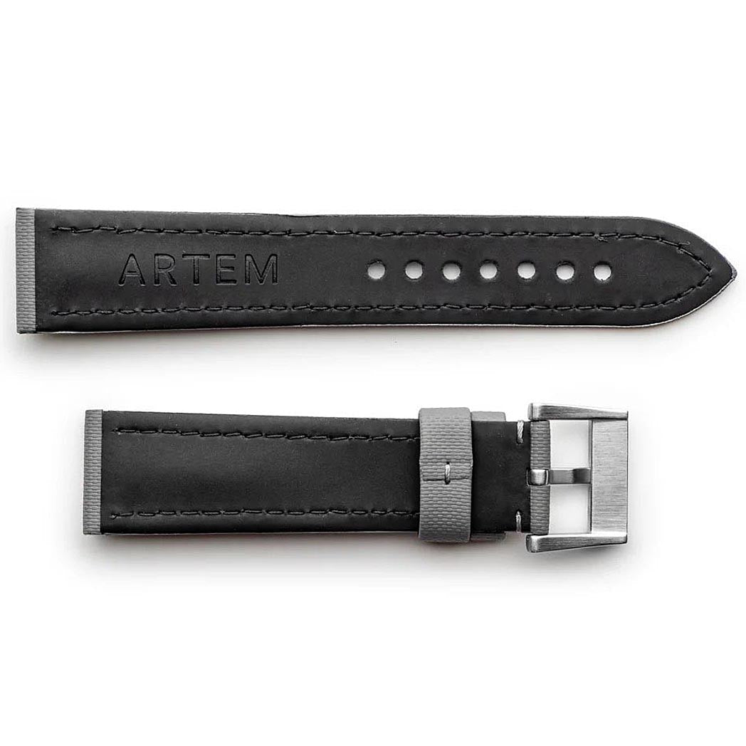 Artem Classic Sailcloth Watch Strap - Grey
