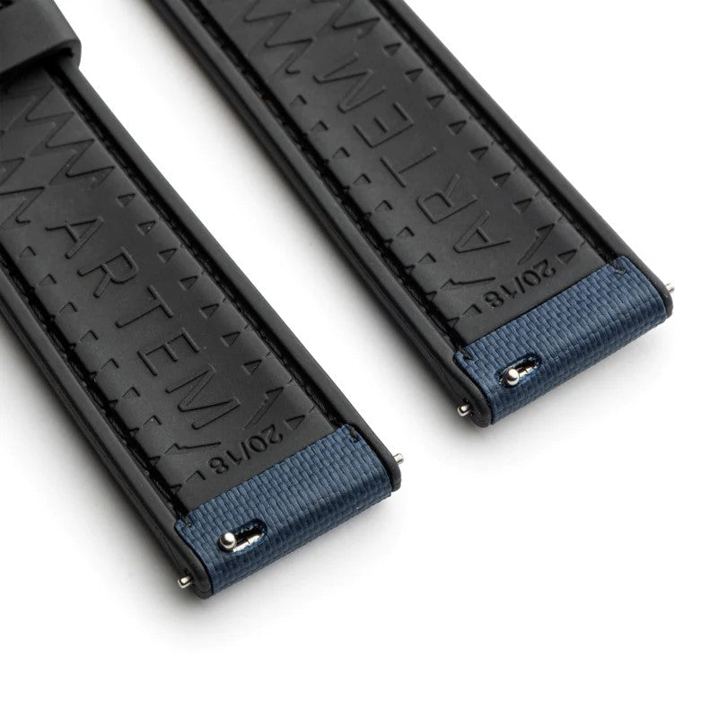 Artem HydroFlex Sailcloth FKM Rubber Watch Strap - Blue