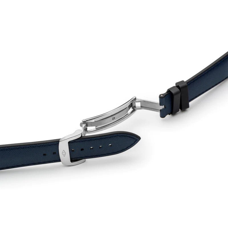 Artem HydroFlex Sailcloth FKM Rubber Watch Strap - Blue