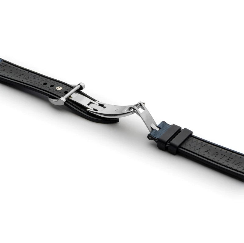 Artem HydroFlex Sailcloth FKM Rubber Watch Strap - Blue