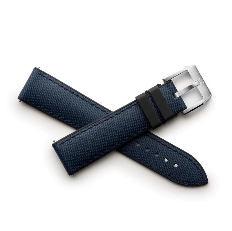 Artem HydroFlex Sailcloth FKM Rubber Watch Strap - Blue