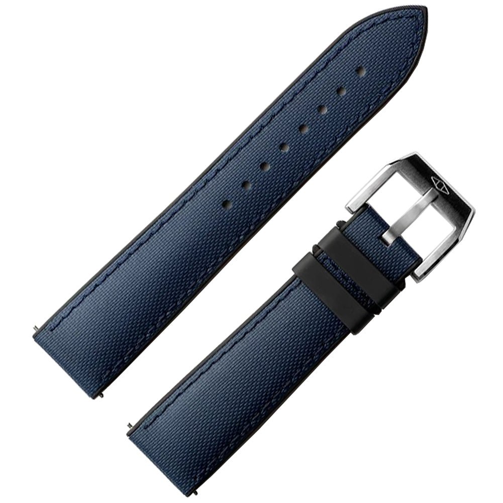 Artem HydroFlex Sailcloth FKM Rubber Watch Strap - Blue