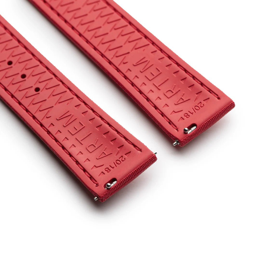 Artem Loop-Less HydroFlex Sailcloth Watch Strap - Blood Moon