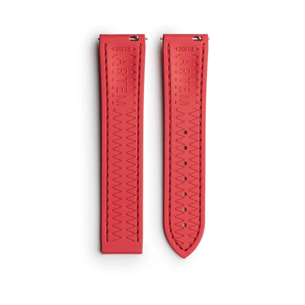 Artem Loop-Less HydroFlex Sailcloth Watch Strap - Blood Moon
