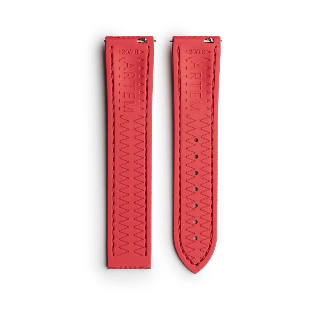 Artem Loop-Less HydroFlex Sailcloth Watch Strap - Blood Moon