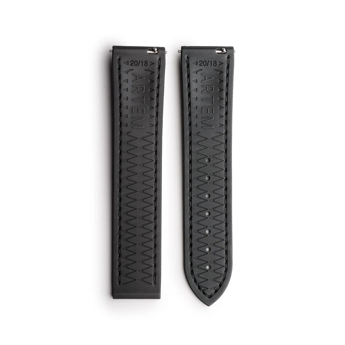Artem Loop-Less HydroFlex Sailcloth Watch Strap - Dark Matter