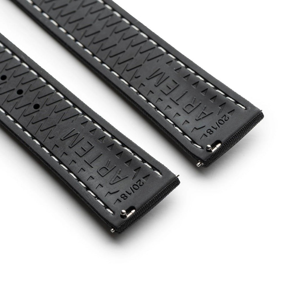 Artem Loop-Less HydroFlex Sailcloth Watch Strap - Event Horizon