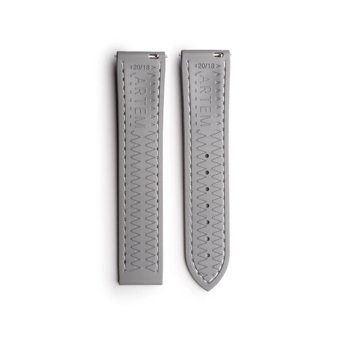 Artem Loop-Less HydroFlex Sailcloth Watch Strap - Lunar Ash