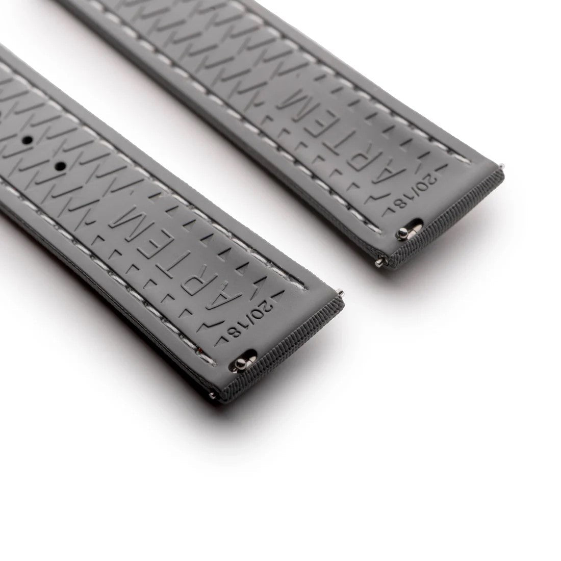 Artem Loop-Less HydroFlex Sailcloth Watch Strap - Lunar Ash